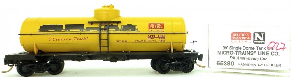 Micro Trains Line 65380 5th Anniversary 39&#039; Single Dome Tank Car 1:160 OVP #i027 å