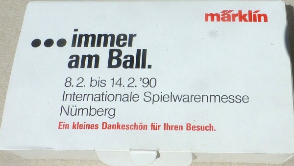 1990 Spielwarenmesse Containerwagen immer am Ball Märklin Spur Z 1:220 OVP å *