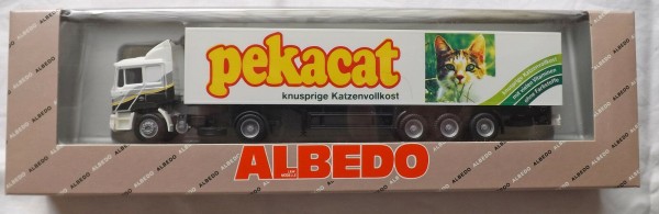 MAN F90 Fv Pekacat Albedo 800015 Koffer Sattelzug OVP H0 1:87 å