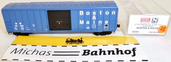 Boston BM 80023 50&#039; Rib Box Car Single Door Micro Trains Line 25240 N 1:160 J78 å