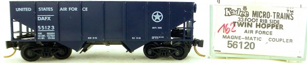 Micro Trains Line 56120 US Air Force 55123 33&#039; Twin Hopper OVP 1:160 #K162 å