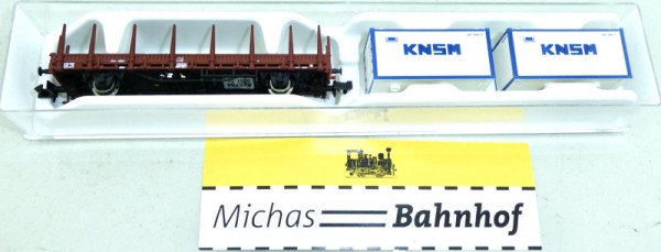 Fleischmann 825734 KNSM Steckrungenwagen NS EpIV N 1:160 OVP HH3 µ
