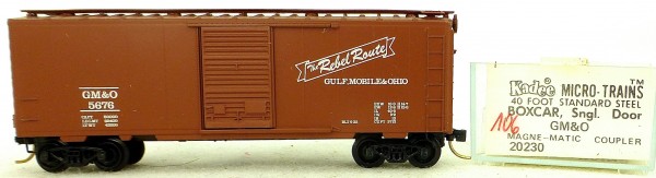 Micro Trains Line 20230 GM &amp; O 5676 40&#039; St. Boxcar 1:160 OVP #H106 å