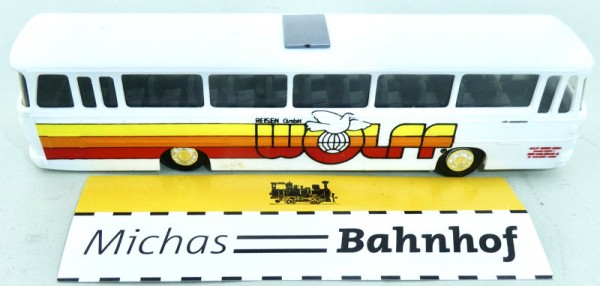 Reisebus Setra Wolff Reisen GmbH weiß schwarze Sitze Stettnisch Bus H0 1:87 HR4å
