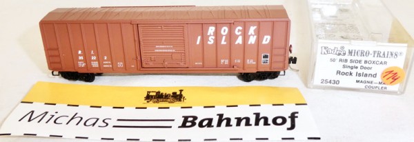R.I. 35222 50&#039; Rib Box Car Single Door Micro Trains Line 25430 N 1:160 J114 å