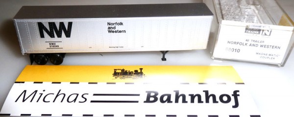 Norfolk &amp; Western 210245 Van Trailer 48&#039; Micro Trains Line 68010 N 1:160 OVP R å