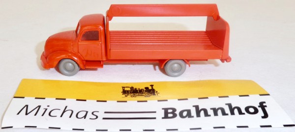 Magirus Rundhauber Getränkelaster rot unbeschriftet LKW IMU Replika Serie 1:87 #76 å