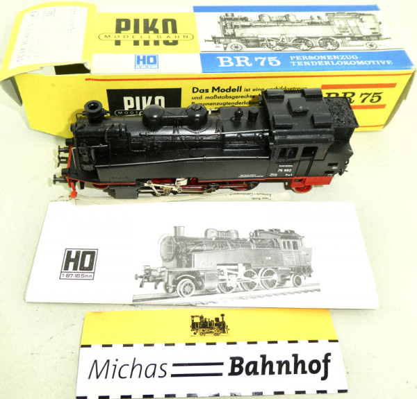 BR 75 582 Tenderlokomotive Piko DDR H0 1/87 OVP KB2 å