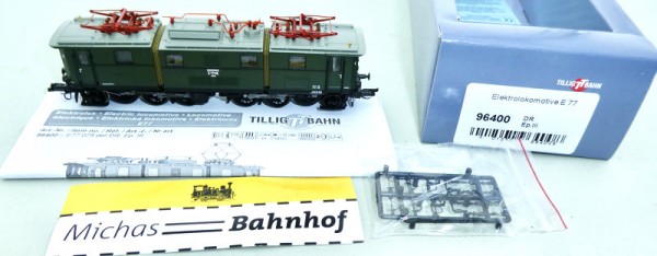 Tillig 96400 E 77 Elektrolokomotive EpIII 1:120 TT OVP neu HL6 å