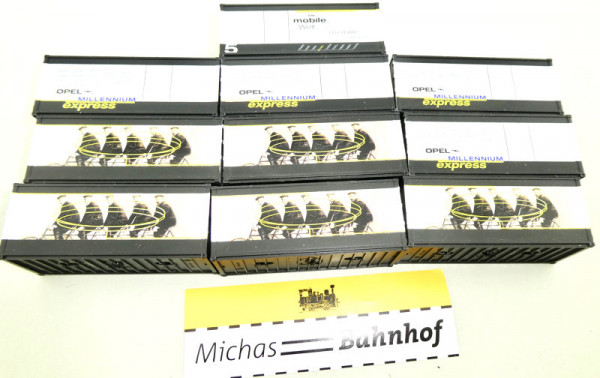 Opel Millennium Container 10 Stück Roco 1:87 H0 LG3 å