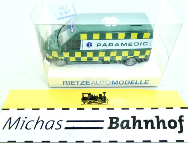 Ford Transit Rietze Paramedic 51012 H0 1:87 OVP LL1 å