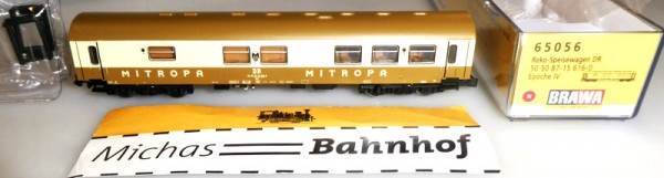 BRAWA 65056 Mitropa Reko Speisewagen DR Ep4 NEU N 1:160 OVP HG3 µ