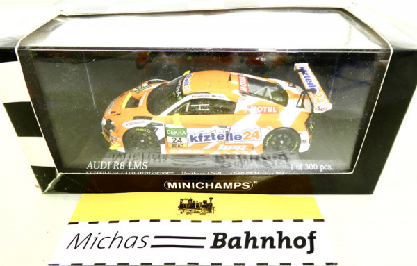 Minichamps AUDI R8 LMS KFZTEILE 24 APR MOTORSPORT 1:43 Li3 å