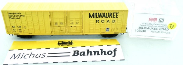 MILW 4295 60&#039; Box Car Excess Height Micro Trains Line 103040 N 1:160 Ö37 å