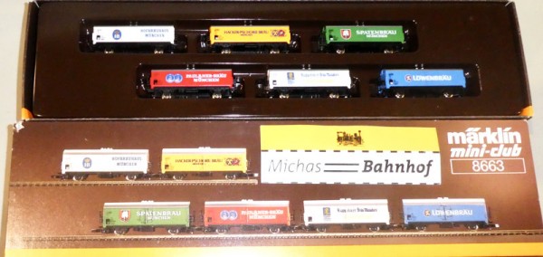 Märklin mini-club 8663 Güterwagen Set Z 1:220 OVP HQ3å