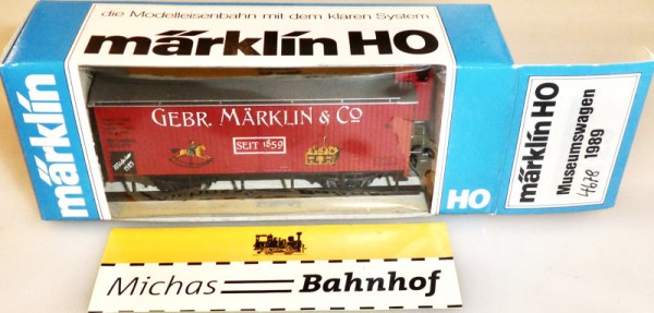 Museumswagen 1989 Museum Märklin H0 1:87 OVP HE3 å