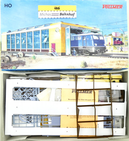Vollmer 5760B Ellok Lokschuppen 2-ständig Bausatz ungebaut H0 1:87 OVP HG4 å