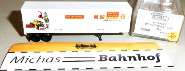 MTL 1992 40&#039; Trailer Micro Trains Line 66060 1:160 ¡30 å