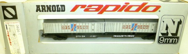 Sea Land Trailer Train TT Container GTTX ARNOLD rapido 0406T N 1:160 OVP HU3 å *