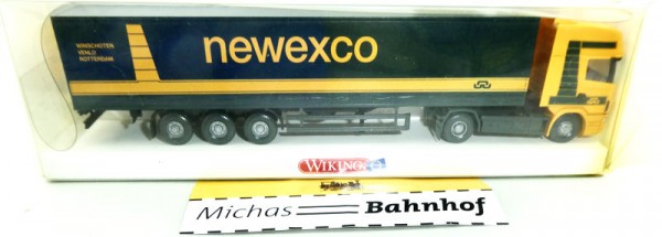 Wiking Newexco 537 02 Gardinenplanen Sattelzug Scania 144 H0 1:87 HH4 å
