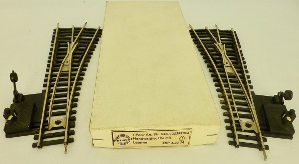 PIKO DDR Handweichenpaar Hohlprofil mit Laterne H0 1:87 OVP å