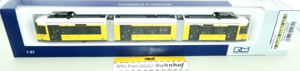 Rietze 01074 GT6 BVG 2215 Berlin Straßenbahn Adtranz Stra01074 H0 1:87 HB2 µ