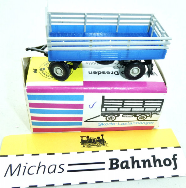 Mini Car Skoda Lastanhänger DDR H0 1/87 #K HN3 å