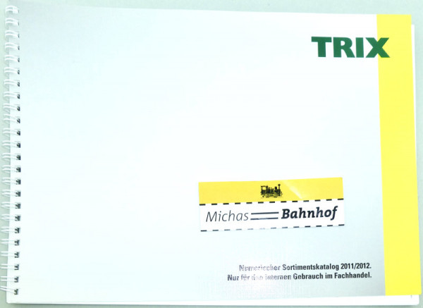 Trix Numerischer Sortimentskatalog 2011 / 2012 HB4 å