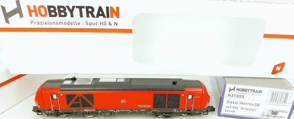 Hobbytrain H3105S Vectron GRISCHAN DB 247 906 SOUND Digital N 1:160 OVP HS5 µ *