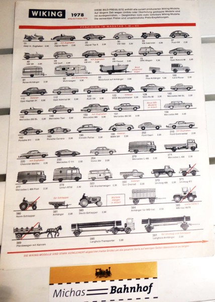 Wiking Katalog 1978 Händlerstempel #03# LG5 å