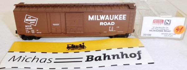 Milwaukee Road MOLW 12125 50´ Boxcar Micro Trains Line 33100 N 1:160 Ω41 å
