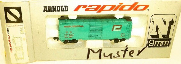 Penn Central türkis Güterwagen ARNOLD rapido 0412 Muster OVP HU3 å *
