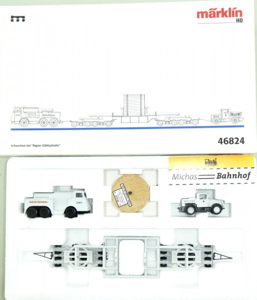 Märklin 46824 DR Schwerlast Set Papier Glattzylinder Metall H0 1:87 OVP HB1 å