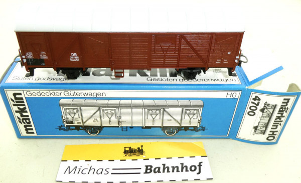 Märklin 4700 Gedeckter Güterwagen DB GImhs50 Original-Karton H0 1:87 OVP GA2 å