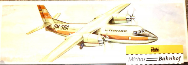 Plasticart Antonov AN-24 Interflug 1:100 Bausatz VEB OVP HT0 å