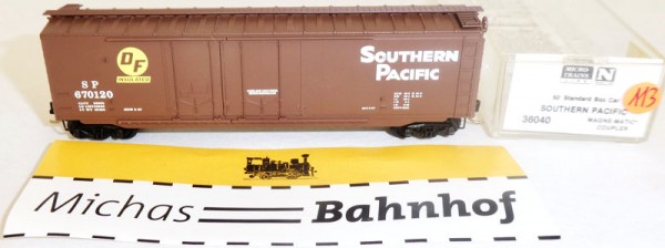 Southern Pacific SP 670120 50´ Boxcar Micro Trains Line 36040 N 1:160 Ω113 å