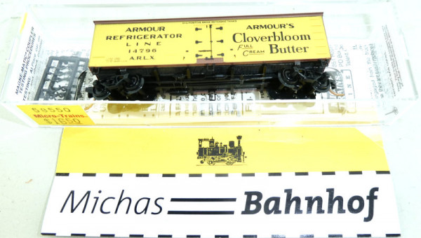 Micro Trains 58550 ARMOUR ARLX 36' Wood Sheathed Ice Reefer N 1:160 #H KG1 å