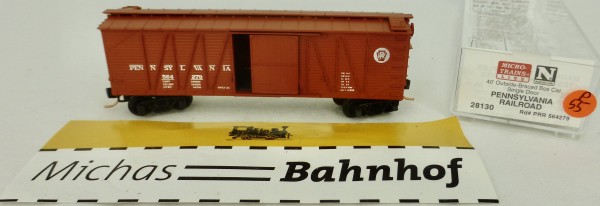 &#039;PRR 40&#039; Outside Braced Box Car 564279 Micro Trains Line 28130 1:160 P55 å