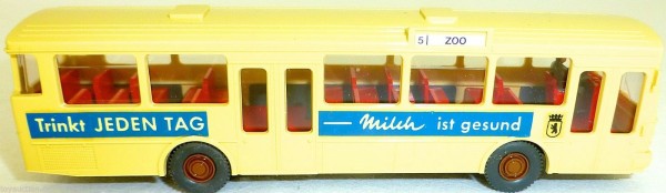 5 Zoo Trinkt Milch MILCH MB o305 GESUPERT aus WIKING Bus H0 1:87 GD4 å *