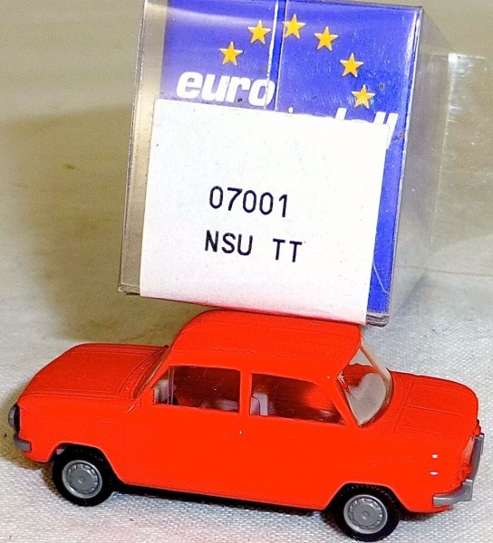 NSU TT PKW leuchtorange IMU/EUROMODELL 07001 H0 1/87 OVP #LL 1 å