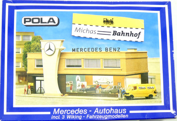 Pola 161 Wiking Mercedes Autohaus 3 Auto Bausatz H0 1/87 OVP HD6 å