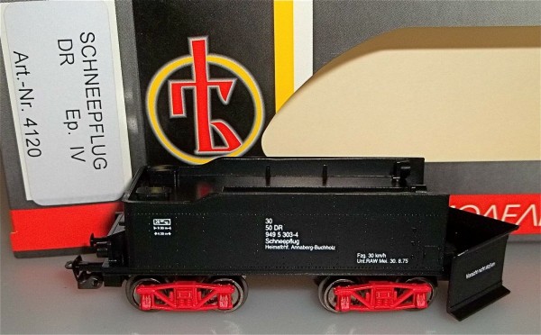 Schneepflug Tender DR Heimatbhf Annaberg Buchholz Peresvet 4120 TT 1:120 #HK6 å