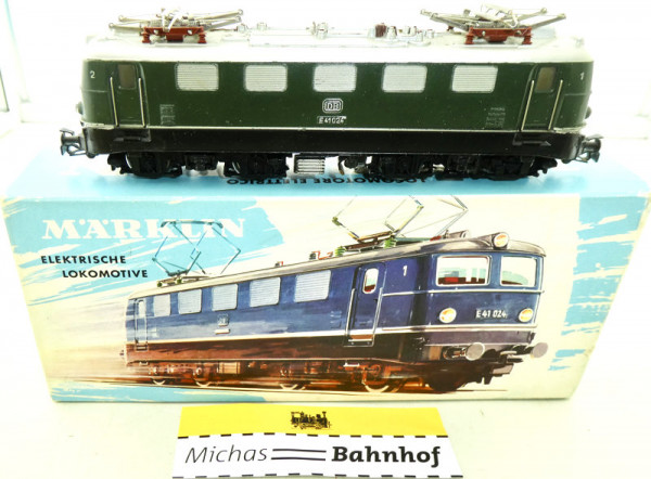 Märklin 3037 E41 024 Ellok DB grün Schmuckkarton 1:87 H0 HT3 å