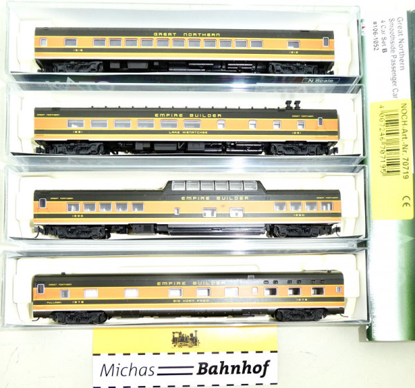 106-1052 Kato Great Northern Smoothside Passenger 4 Car Set B 1:160 OVP HU2 å