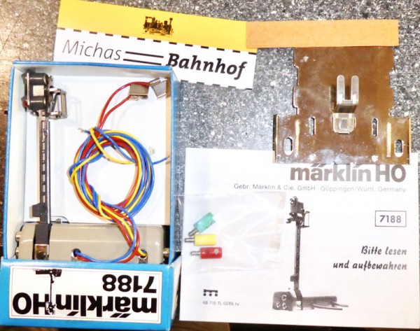Lichtsignal Märklin 7188 Metallgleis H0 neuwertig im Karton HG2 å