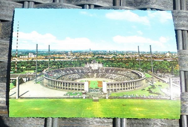 Olympiastadion Berlin Ansichtskarte 50er 60er Jahre KRÜGER 921/134 59 å *