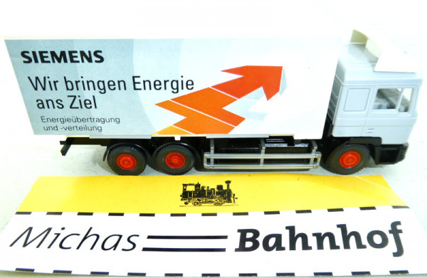 Wiking Siemens Wir bringen Energie ans Ziel MAN LKW Werbemodell H0 1:87 HS3 å