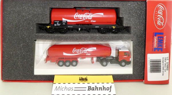 Lemke LC21002 Coca Cola Kesselwagen WIKING Sattelzugr H0 1:87 OVP HC6 å