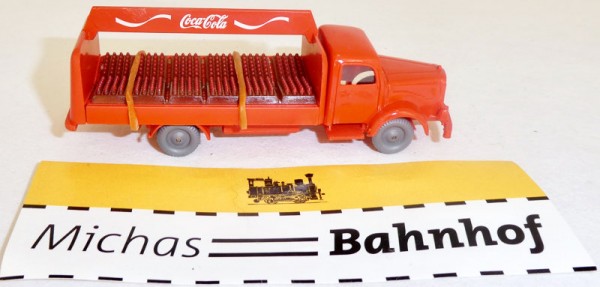 Coca Cola Mercedes 5000 rot Getränke LKW IMU Replika Serie 1:87 H0 #3 å