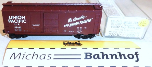 Union Pacific U.P. 110023 40´ St Boxcar Micro Trains Line 22030 N 1:160 Ä116 å